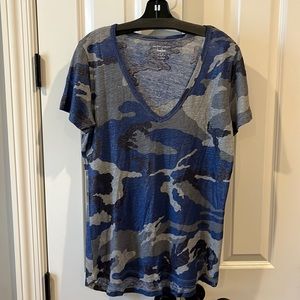 Majestic Paris Shimmer Camo Tee Shirt